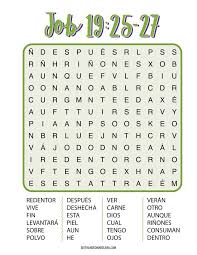 Laden sie juegos de la biblia apk für android herunter. Job 19 25 27 Sopa De Letras En 2021 Lecciones De La Escuela Dominical Sopas De Letras Para Imprimir Gratis Sopa De Letras