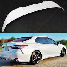 Not as ostentatious as a big wing, this accessory will perfectly complement your car's styling. For 18 2021 Toyota Camry Pearl White Duckbill Tr D Style Rear Trunk Lid Spoiler Ebay