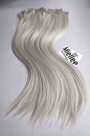 icy ash blonde clip in extensions silky straight natural etsy in 2021 icy blonde hair tape in hair extensions icy blonde