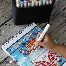 Copics are the best markers for artists who are looking for great pigmented ink that lays down. What Are The Best Markers For Adult Coloring Books Colorit