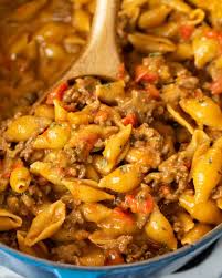 Melty cheese and hamburger and cooked with macaroni for a quick and easy weeknight dinner the whole family will like. Taco Pasta One Pot The Cozy Cook