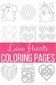 Simple dog coloring page for children : 70 Best Heart Coloring Pages Free Printables For Kids Adults