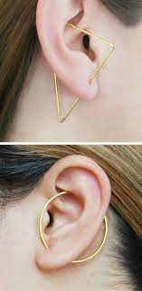 Pin By Mukerrem Kececi On Accessoires Edgy Earrings Triangle Earrings Modern Earrings