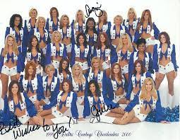 Dallas cowboys cheerleaders perform during the second quarter an nfl playoff football game against the detroit lions at at&t stadium on sunday, jan. Dallas Cowboy Cheerleaders 11 X 8 5 Signed Photograph W Coa Dallas Cowboys Cheerleaders Dallas Cowboys Cheerleader Costume Dallas Cheerleaders