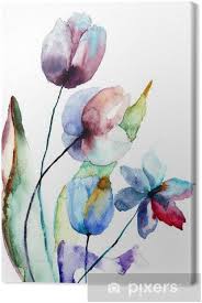 Disegni da colorare schede operative. Quadro Su Tela Fiori Stilizzati Pixers Viviamo Per Il Cambiamento