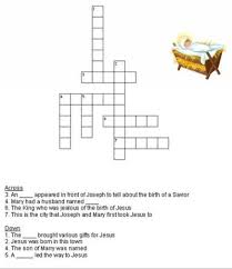 Kids Bible Worksheets Free Printable Birth Of Jesus Christmas Crossword Puzzle Birth Of Jesus Christmas Crossword Bible For Kids