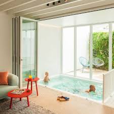 Small Indoor Pool Nested In A Tiny Minimalist Belgium House Small Indoor Pool Home Dream House