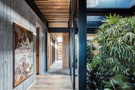 Enhance your home with a tasteful upholstered bench or settee to create additional comfort and storage in your entryway and living room. Eco Outdoor Feature Project Cove House Contemporary Corridor Gold Coast Tweed By Eco Outdoor Aus Houzz