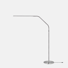 Leather faux silk glass iron jute linen metal mica no shade paper plastic polyester polystyrene pvc (polyvinyl chloride) rattan silk stained glass terylene vinyl wood dimmer foot step no switch pull chain push rocker rotary toggle button. Slimline Adjustable Brightness Floor Lamp The Daylight Company