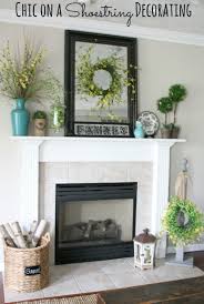Black And White Fireplace Decor Decoration Fresh Looks Christmas Fireplace Mantel Decoration With Cute Yellow Flower Wreath On M Fireplace Mantle Decor Fireplace Mantel Decor Fireplace Decor
