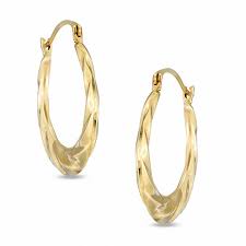 Shop items you love at overstock, with free shipping on everything* and easy returns. 14k Gold Large Polished Swirl Hoop Earrings Zales Outlet