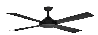 Hyperikon 66 inch sleek contemporary ceiling fan 6 blade no light 55w polished silver modern abs blades 110v remote controlled. Contemporary Milano Matt Black No Light 4 Blade Ac Motor Fan Fans City