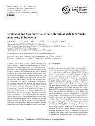 Publishing consultative documents, the first of which is entitled strategic framework for. Pdf Evaluation And Bias Correction Of Satellite Rainfall Data For Drought Monitoring In Indonesia