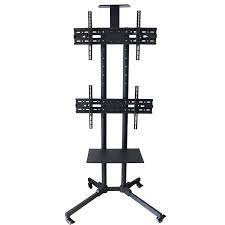 Compare prices for vertical tv stand. D910c Dual Tv Mobile Cart Tv Stand For Tv To 47 Tv Wall Mount Tv Bracket Singapore Speed S