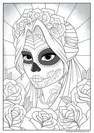 Catrina ( color ) or ( b&w ) 20 Free Printable Day Of The Dead Coloring Pages Everfreecoloring Com