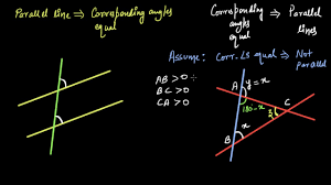 Proof Corresponding Angle Equivalence Hindi Youtube