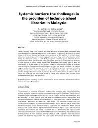 The provision of something is the act of giving it or making it available to people who. Pdf Systemic Barriers The Challenges In The Provision Of Inclusive School Libraries In Malaysia