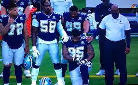 Jon Machota On Twitter Dontari Poe Is The First Dallas Cowboys Player To Kneel During The National Anthem