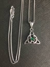 Irish Moonstone Necklace Amethyst Peridot Celtic Necklace In Sterling Silver Gifts For Her Charmed Necklace Symbolic Necklaces In 2021 Celtic Necklace Necklace Symbol Necklace