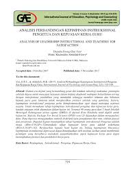 Sebuah fail setiap guru *. Pdf Analisis Perbandingan Kepimpinan Instruksional Pengetua Dan Kepuasan Kerja Guru Analysis Of Leadership Instructional And Teachers Job Satisfaction