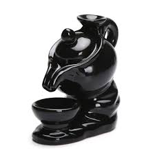 Lighting a backflow incense cone is very similar to lighting an incense stick. Leafis Smoke Incense Burner Led Waterfall Light Backflow Incense Burner Holder With 10pcs Incense Cones For