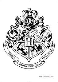 Coloriage Harry Potter Blason Poudlard Coloriage Gratuit A Imprimer Dessin 2021