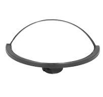 Forklift Rearview Mirror Wide Angle Semicircular Convex Adjustable Rear  View Mirror Replacement