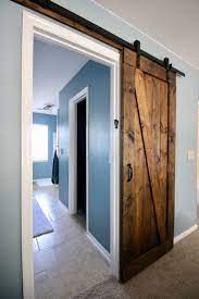 Beautiful bathroom barn door crafted from reclaimed. Can I Use A Barn Door For A Bathroom