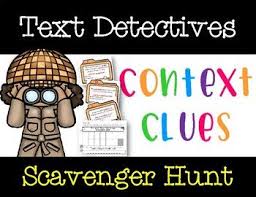 Text Detectives Context Clues Scavenger Hunt Game Free Video In Description In 2020 Context Clues Text Detectives Detective Game