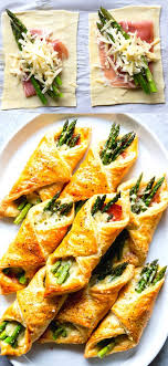 Prosciutto Asparagus Puff Pastry Bundles Recipe In 2020 Prosciutto Asparagus Elegant Appetizers Appetizer Recipes