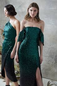 Ombre Sequin Column Gown Marchesa Fashion Fashion Fashion Show
