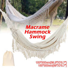 Product title zimtown outdoor swing chair double hammock steel stand camping bed includes portable carrying case average rating: Morocco Hanging Cotton Rope Macrame Hammock Chairs Swing Hanging Bed Travel Outdoor Rest Zone Buy From 79 On Joom E Commerce Platform
