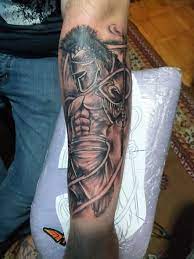 The best forearm tattoo ideas may be a lot simpler than you expected it to be. Tattoo Uploaded By Bogdan Stochita Spartan Warrior Spartantattoo Warriortattoo Blackandwhite Lowerarm 921718 Tattoodo