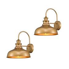 This style was often used for industrial purposes, but since the year 2003. Buy Zeyu 2 Pack Industrial Gooseneck Wall Light 11 Inches Barn Light Fixture Gold Finish 02a390 2 Ag Online In Turkey B07s9w52b3