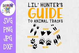 Svg line animations of different animals that will surely bring a smile to your face Little Hunter S Guide Animal Tracks Children S Svg 256439 Cut Files Design Bundles