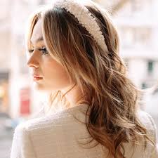 Bridal Hair Accessory, Ivory 3D Fabric Flowers, Real Pearl Headband, Flower  Crown, Wedding Hair Pieces, Wedding Crown, Bridal Accessories