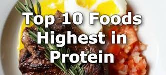 List of high protein foods, high protein diet food, high protein low fat foods, protein content of foods. Top 10 Foods Highest In Protein