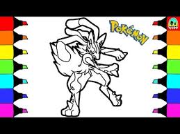 Select from 35653 printable crafts of cartoons, nature, animals, bible and many more. Pokemon Coloring Pages Mega Lucario Colouring Book For Kids Youtube