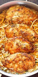 Chicken Pasta In Creamy White Wine Parmesan Cheese Sauce Chicken Parmesan Recipes Chicken Recipes Italian Chicken Pasta