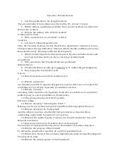 Executive Branch Worksheet