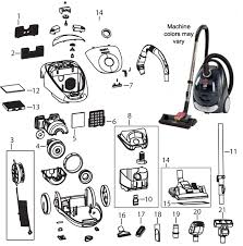 Bissell Pet Hair Eraser Parts Diagram Bissell 66t6 Pet Hair Eraser Opticlean Cyclonic Vacuum Cleaner Parts
