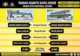 This program was introduced to help them to secure a home for future security. Rumah Mampu Biaya Johor Bantuan Prihatin Rakyat