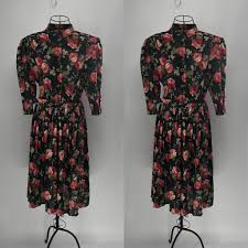 Vintage 70s California Looks Cottagecore Floral Print Dress Etsy