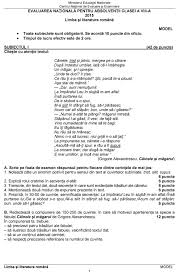 Evaluare Nationala 2015 Subiecte Si Barem Limba Romana Elevii Bucurosi Dupa Prima Proba A Fost Foarte Usor Stirileprotv Ro