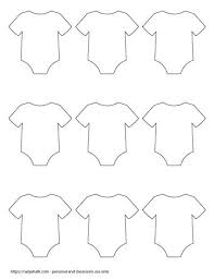 These are the sweetest baby shower favors for boys, for girls, and for guests of any age! 9 Free Printable Baby Onesie Outline Templates The Artisan Life