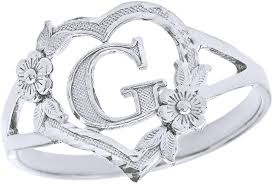 See the handpicked letter g wallpapers images and share with your frends and social sites. Buy Calirosejewelry Silver Initial Alphabet Personalized Heart Ring Letter G Online In Indonesia B07fwx5b6h