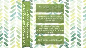 Tugasan pendidikan islam pelajar kelas 4k4 kolej permatapintar negara. Agama T4 Adab Menziarahi Jenazah