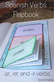 Spanish Interactive Notebook Verbs Flapbook Regular Present Tense Spanish Interactive Notebook Teaching Spanish Study Spanish