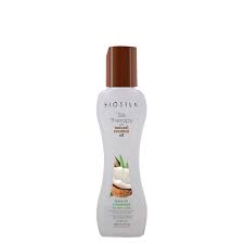 I put three spoonfuls of coconut oil into a separate cup (from the original package). Silk Therapy With Organic Coconut Oil Leave In Treatment Biosilk Hair