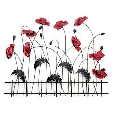 metal tree wall art, metal flower wall